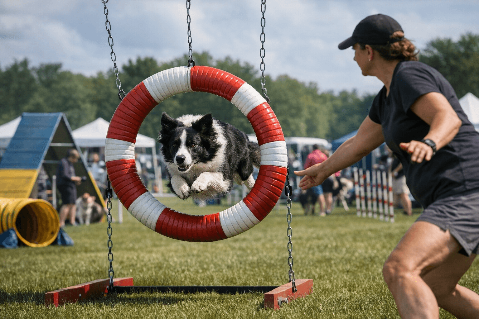 120 Dogs Compete in Busy Agility Trials Near Arva