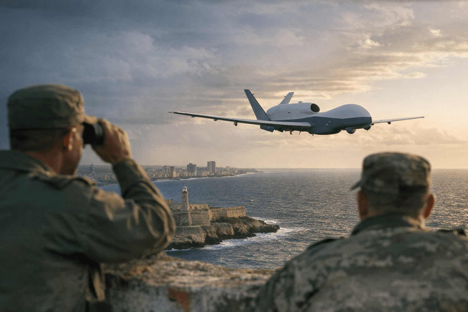 U.S. Navy surveillance drone flies long coastal mission near Cuba, raising tensions