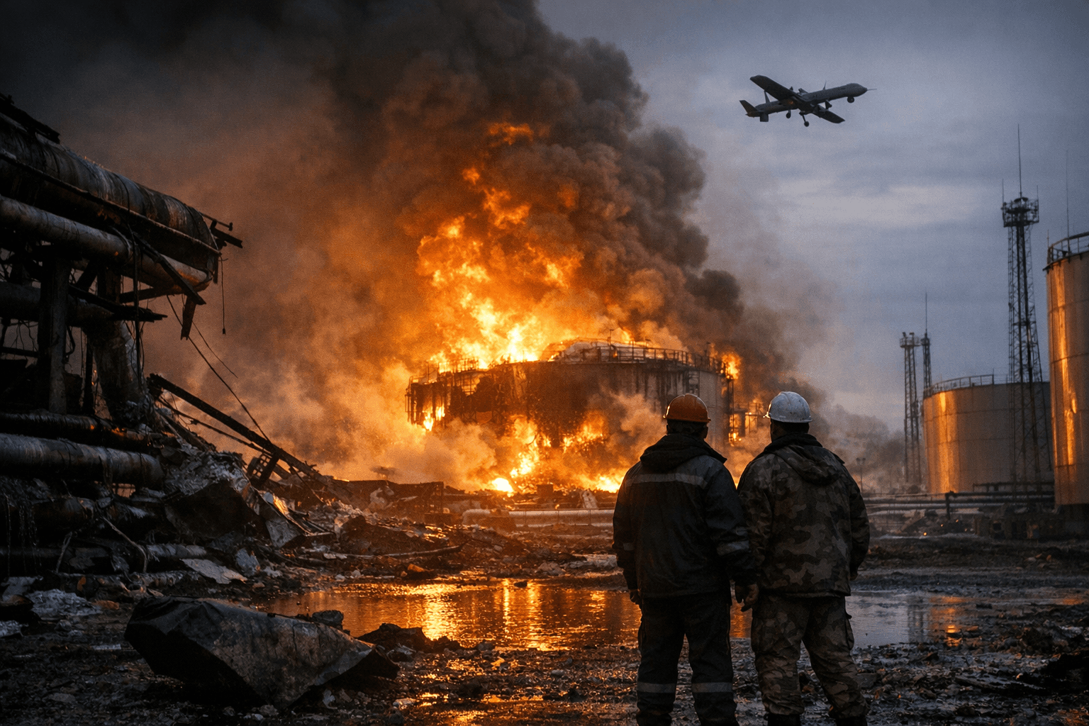Ukraine drone strikes force sharp cut in Russia oil output