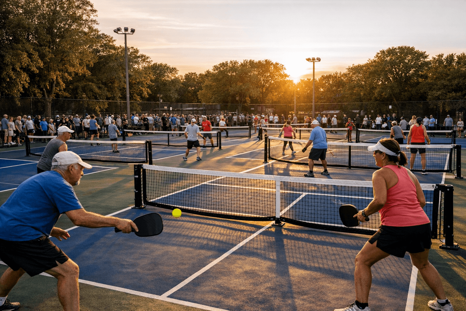 Evanston Opens 15 New Pickleball Courts After Years of Community Push