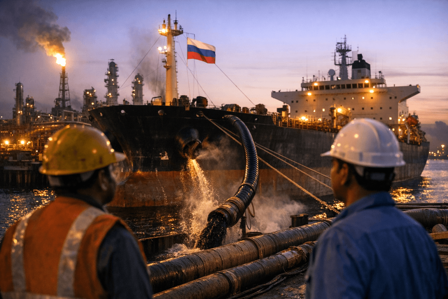 Russian oil flows to India near record highs after U.S. waiver renewal