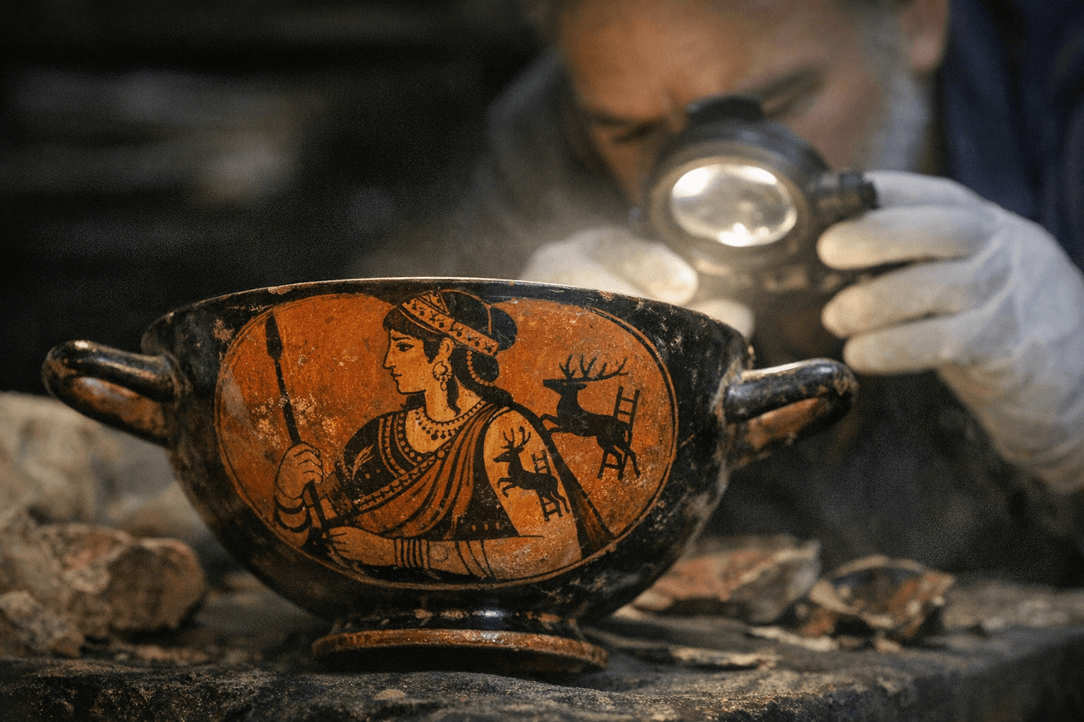 Ancient Greek Vase Reveals Thracian Noblewoman’s Deer Tattoo and Status Markers