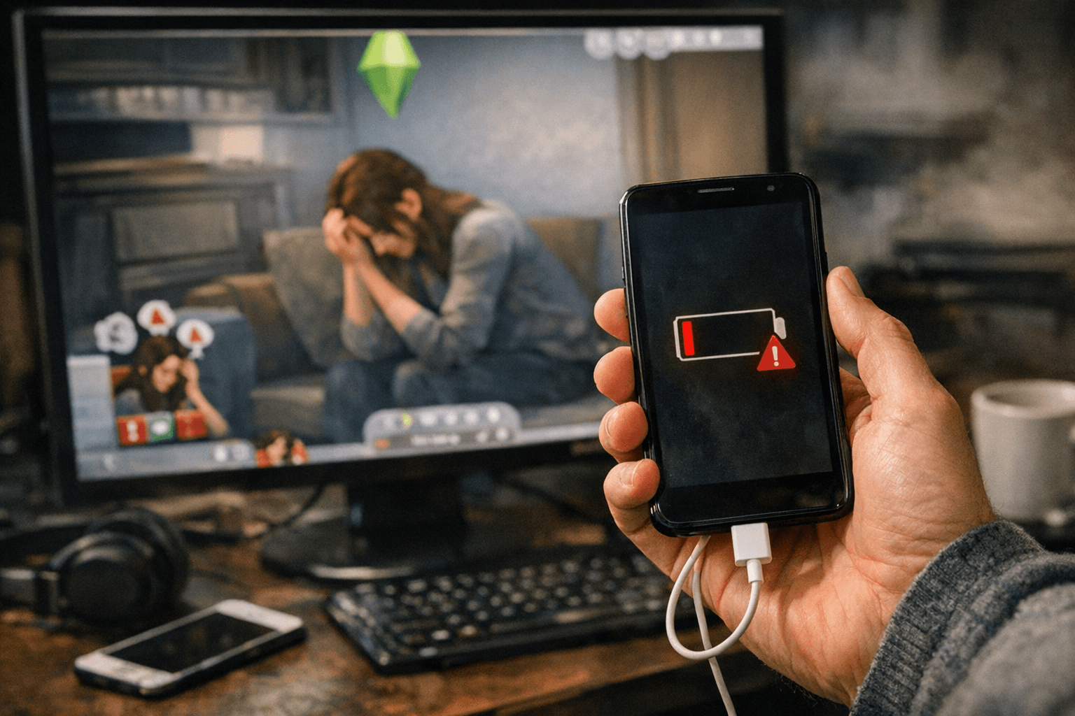 Functional Mobile Mod Makes The Sims 4 Phones Truly Physical