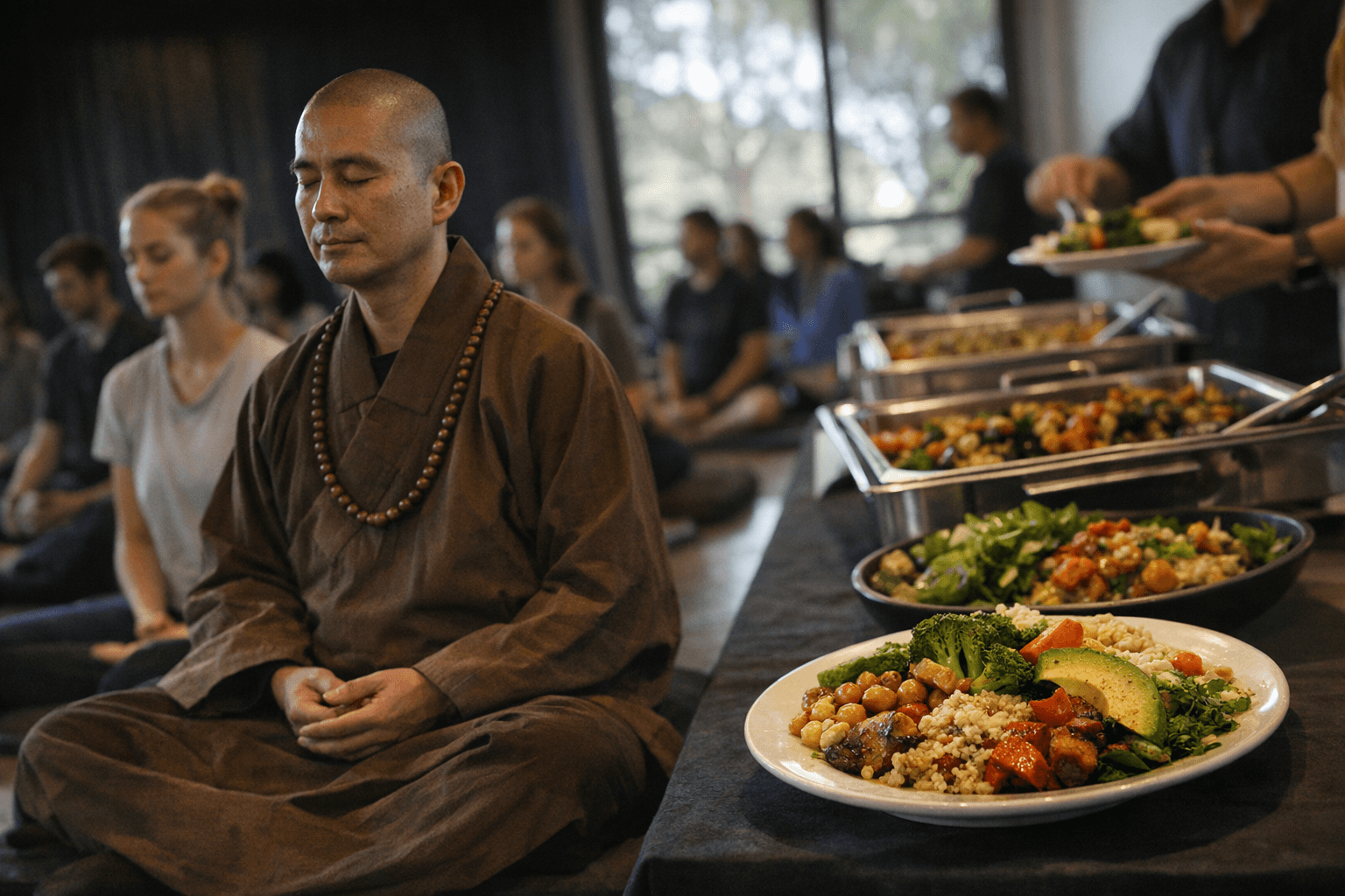 USD Event Links Chan Meditation, Mindful Eating, and Plant-Based Lunch