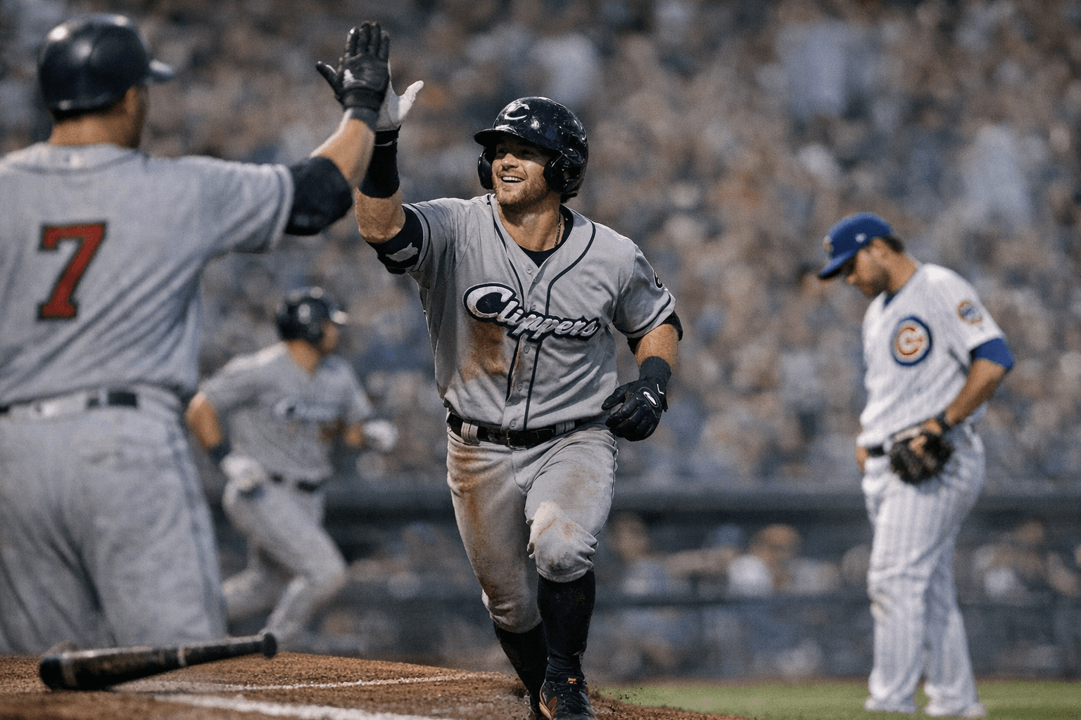 Clippers blast four homers, rout Cubs 12-8 to split series