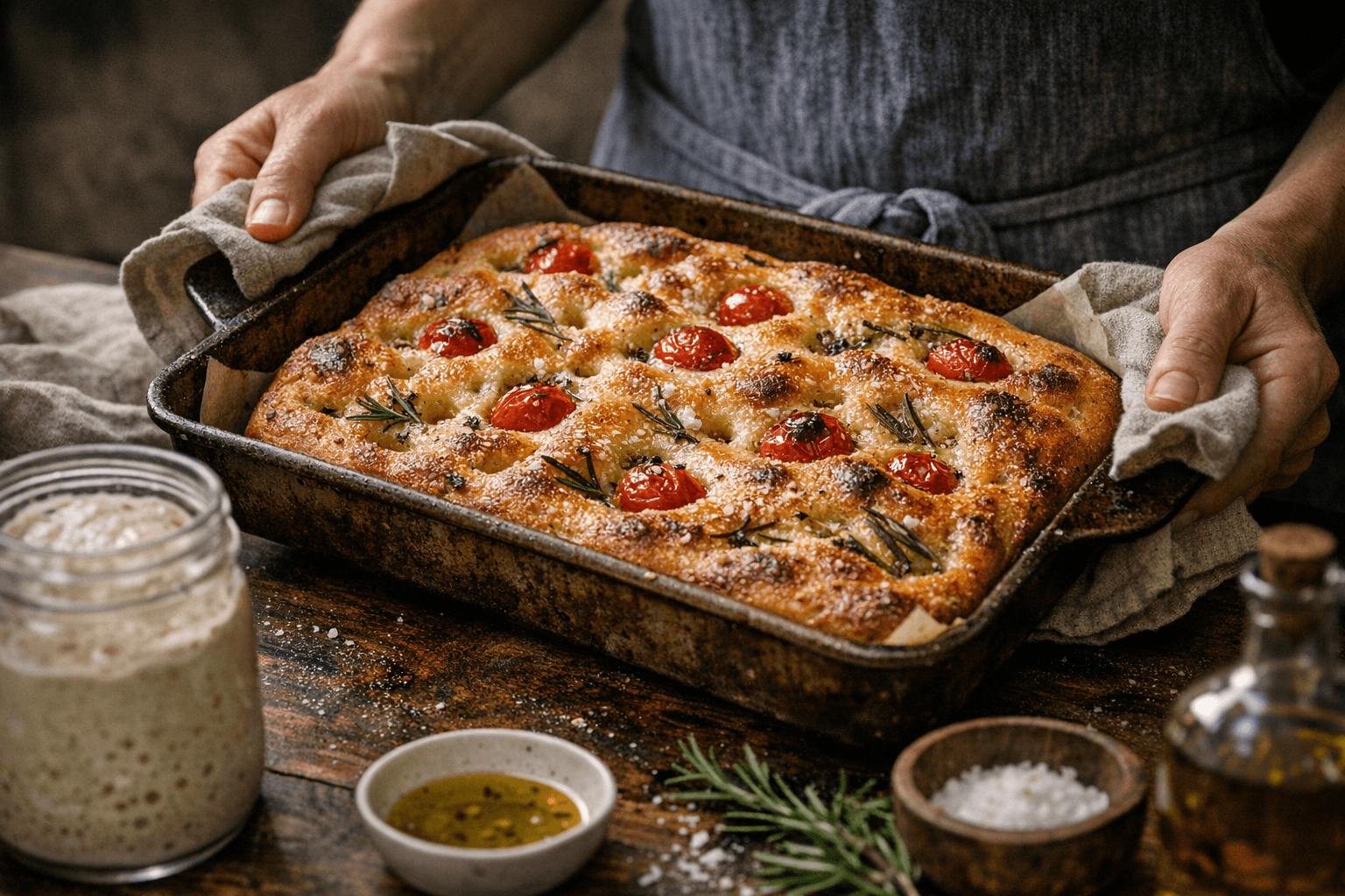 Beginner-Friendly Sourdough Focaccia Makes Baking Simple and Flexible