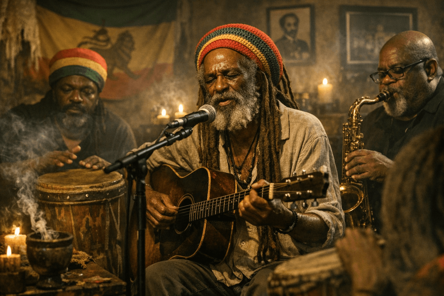 Fred Locks Revives In My House with Nyabinghi Acoustic Version