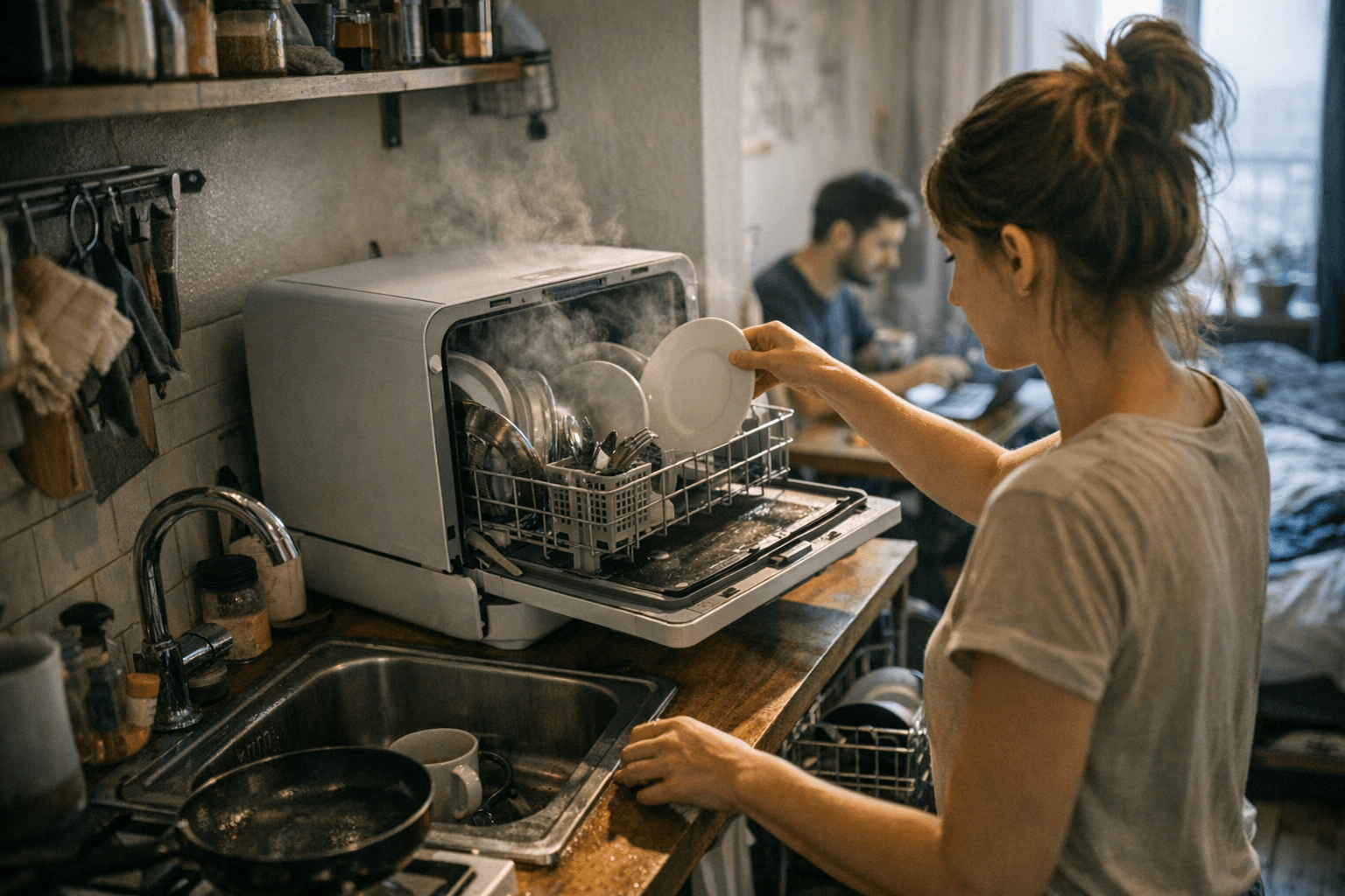 מדיחי כלים קטנים: 4 פתרונות חכמים לדירות שכורות ולמטבחים זעירים