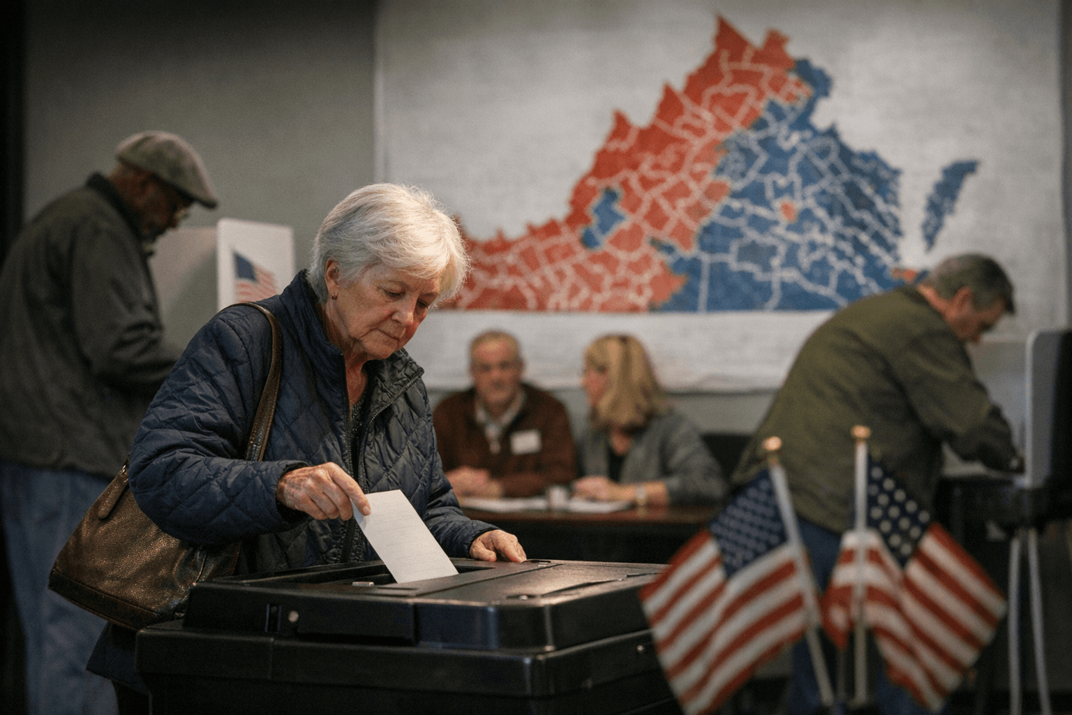 Virginia voters weigh redistricting amendment with control of House seats at stake