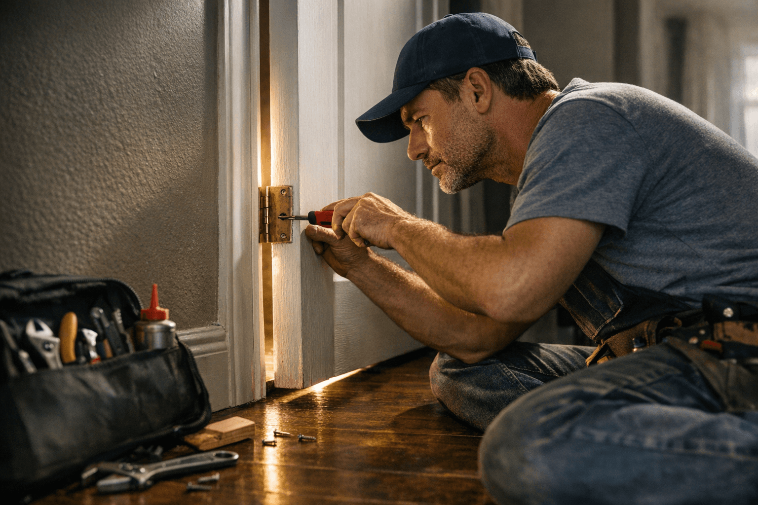 תיקון דלת חורקת: 5 תקלות נפוצות שאפשר לזהות לבד