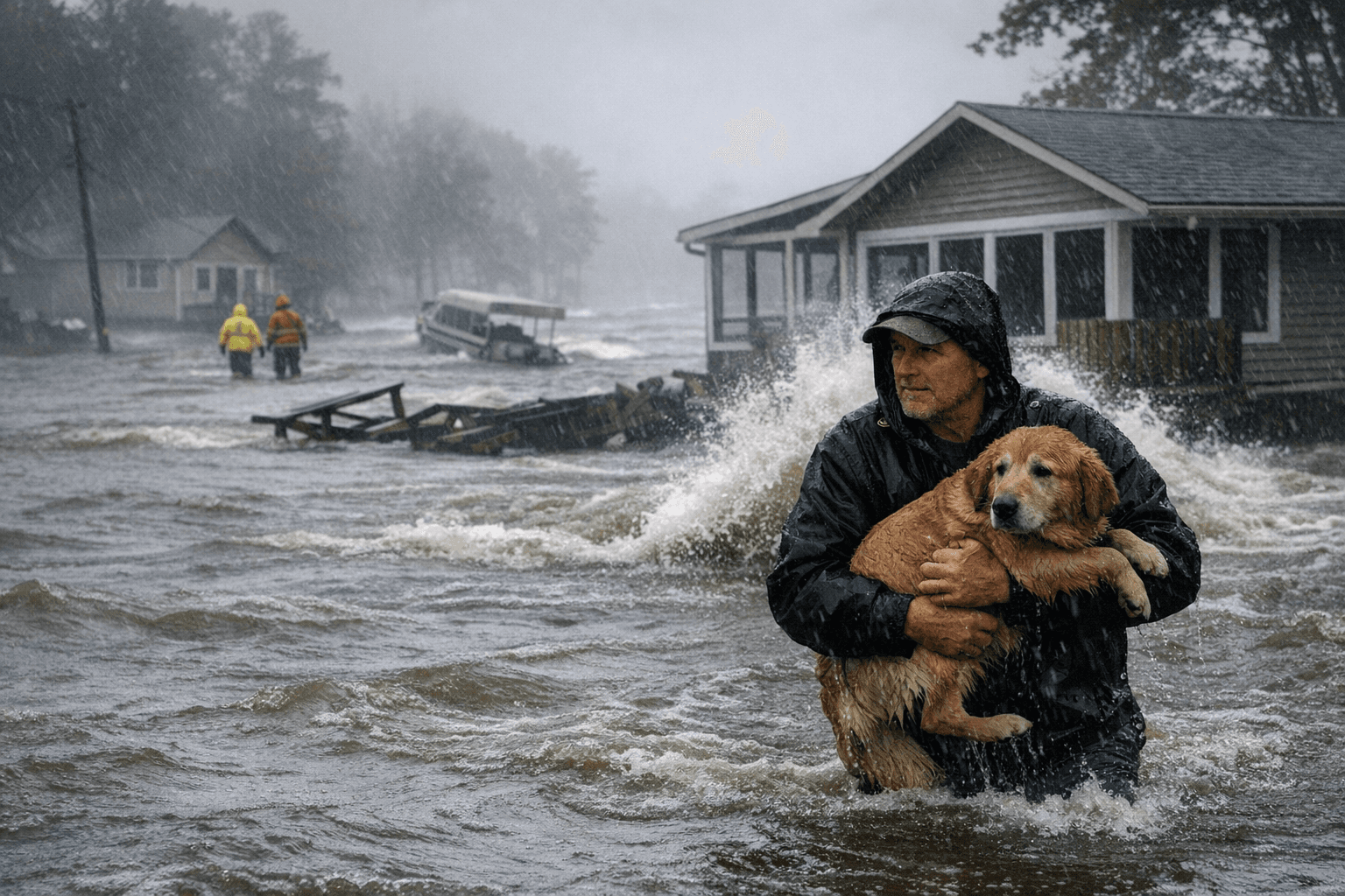 Rare storm batters Black Lake homes as Michigan flooding worsens