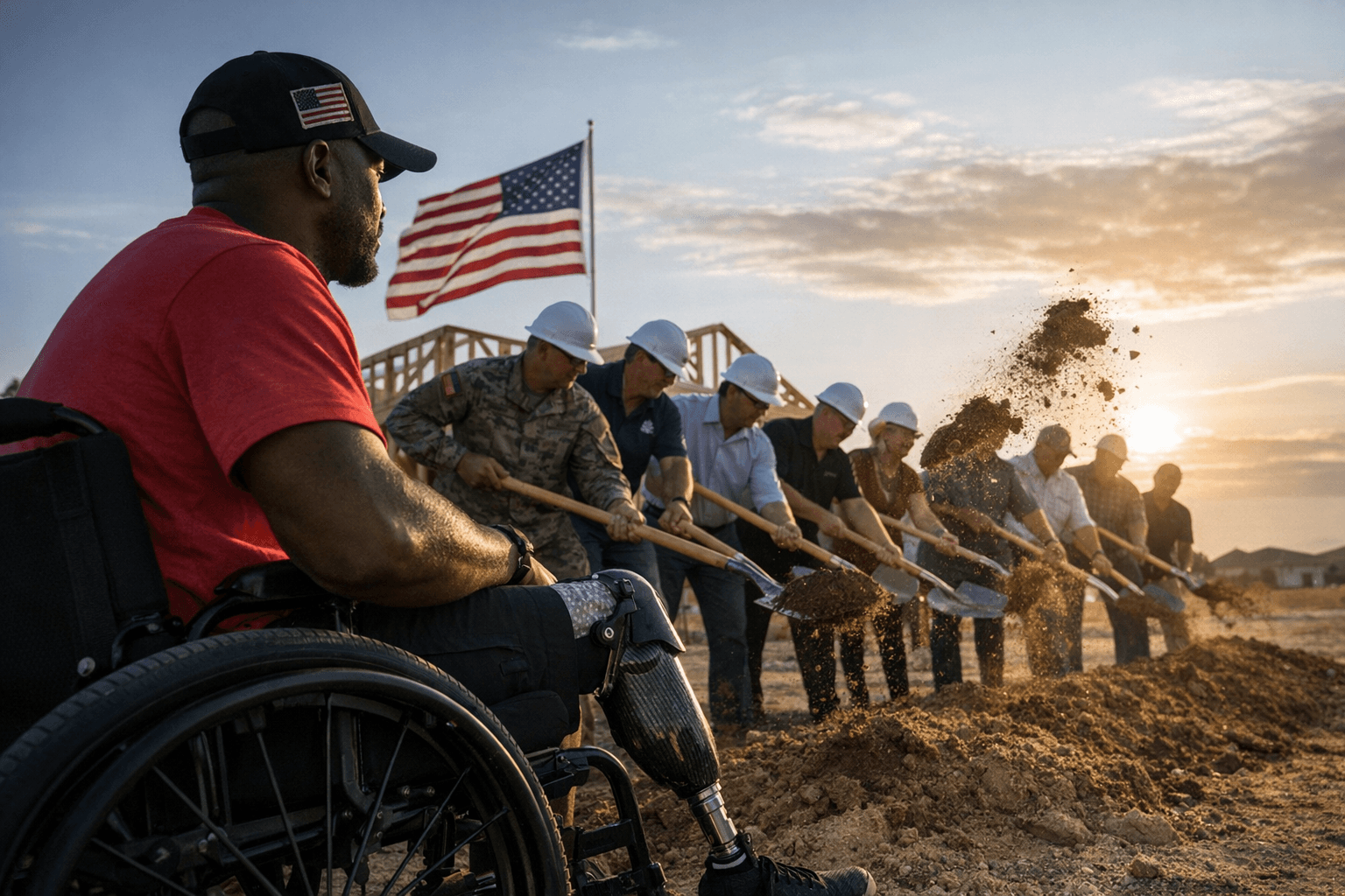 Building Homes for Heroes, David Weekley break ground for wounded veteran home in Fate