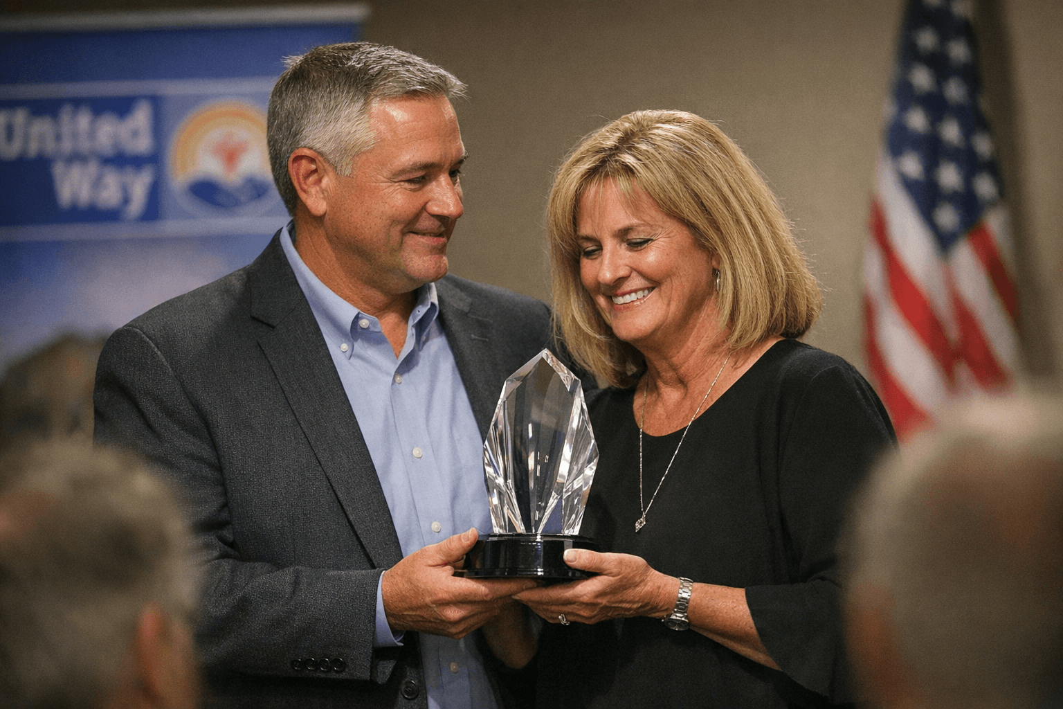 Prairieland United Way honors Andy and Lori Smith for volunteer service
