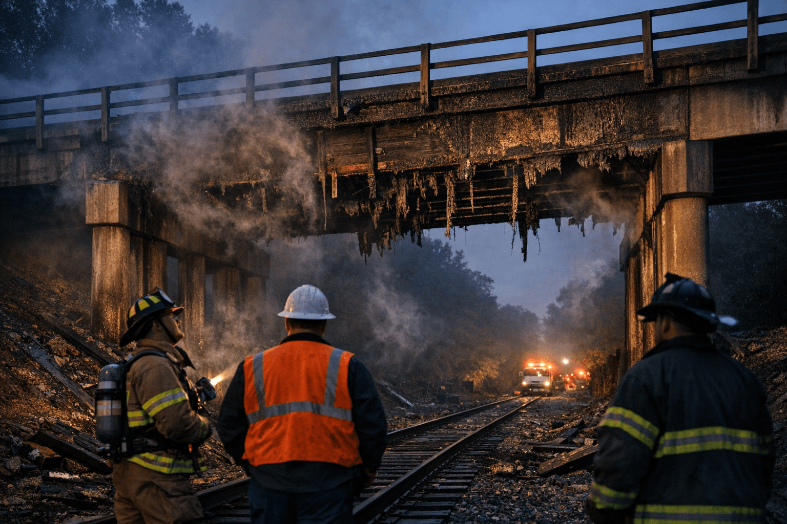 Suspicious Haw River fire damages Stone Street overpass, bridge platform