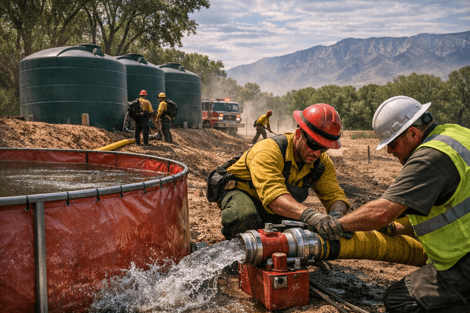 Corrales starts fire line project to strengthen village water supply