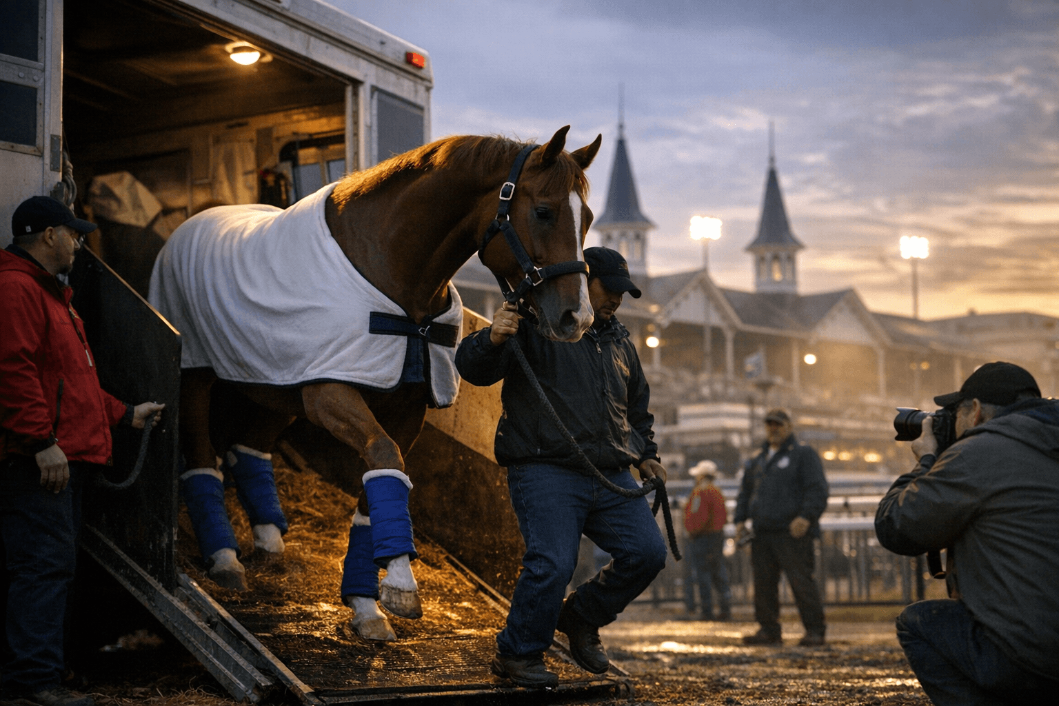 So Happy Arrives at Churchill Downs Ahead of Kentucky Derby Run