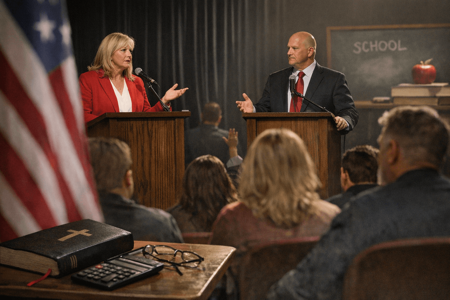 Forsyth school board hopefuls debate faith, taxes, parental rights