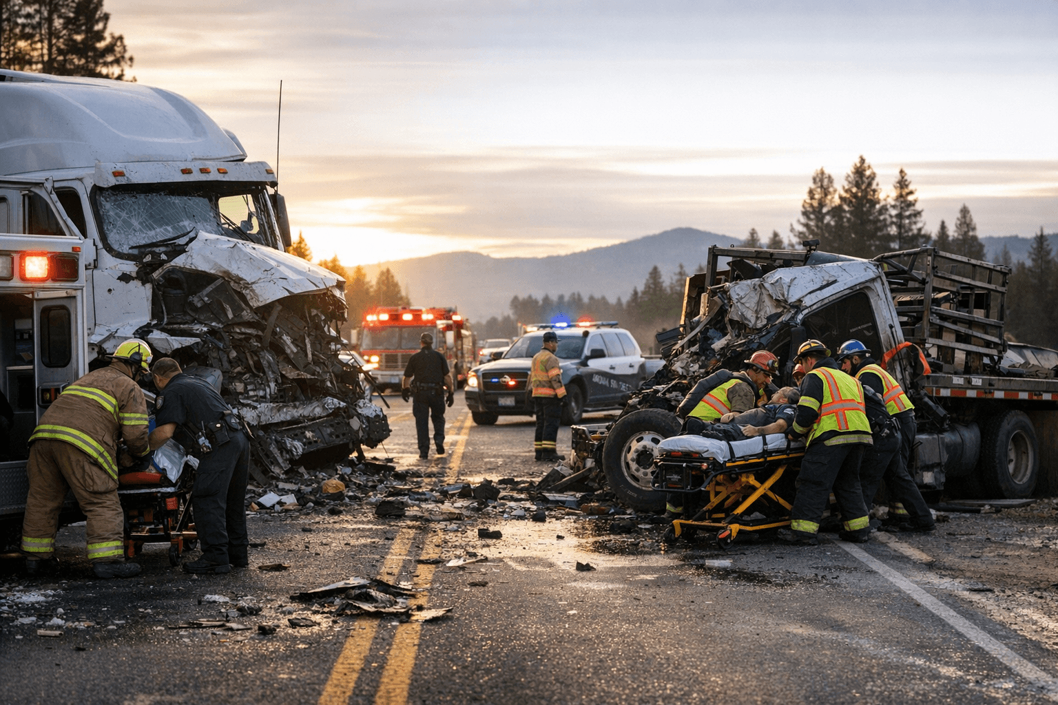 Two injured in Highway 53 crash near Rathdrum, road blocked for hours