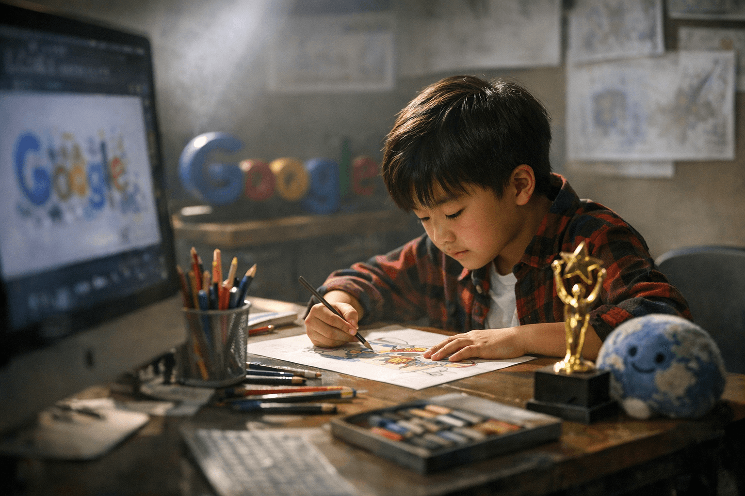 Plano third-grader reaches Google Doodle national finals, only Texas finalist