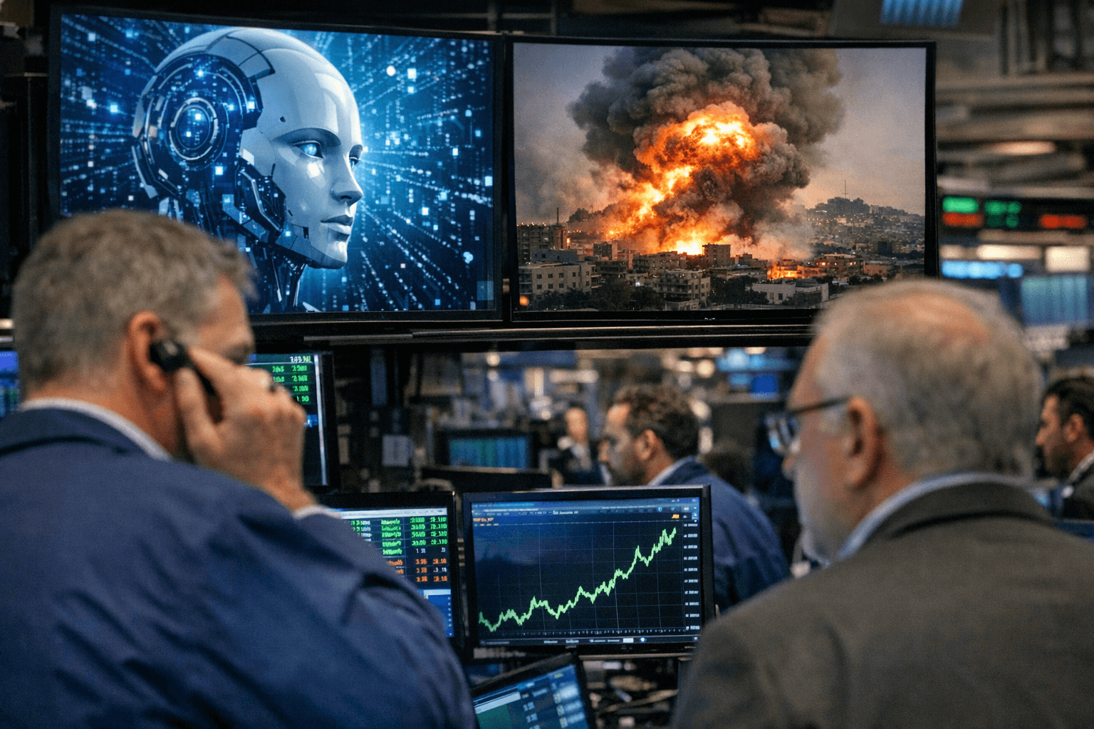 Wall Street futures rise as AI optimism offsets Middle East fears