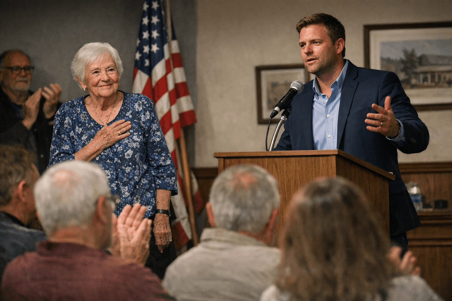Allendale meeting honors Georgia Cohen, Nate Hartley announces council bid