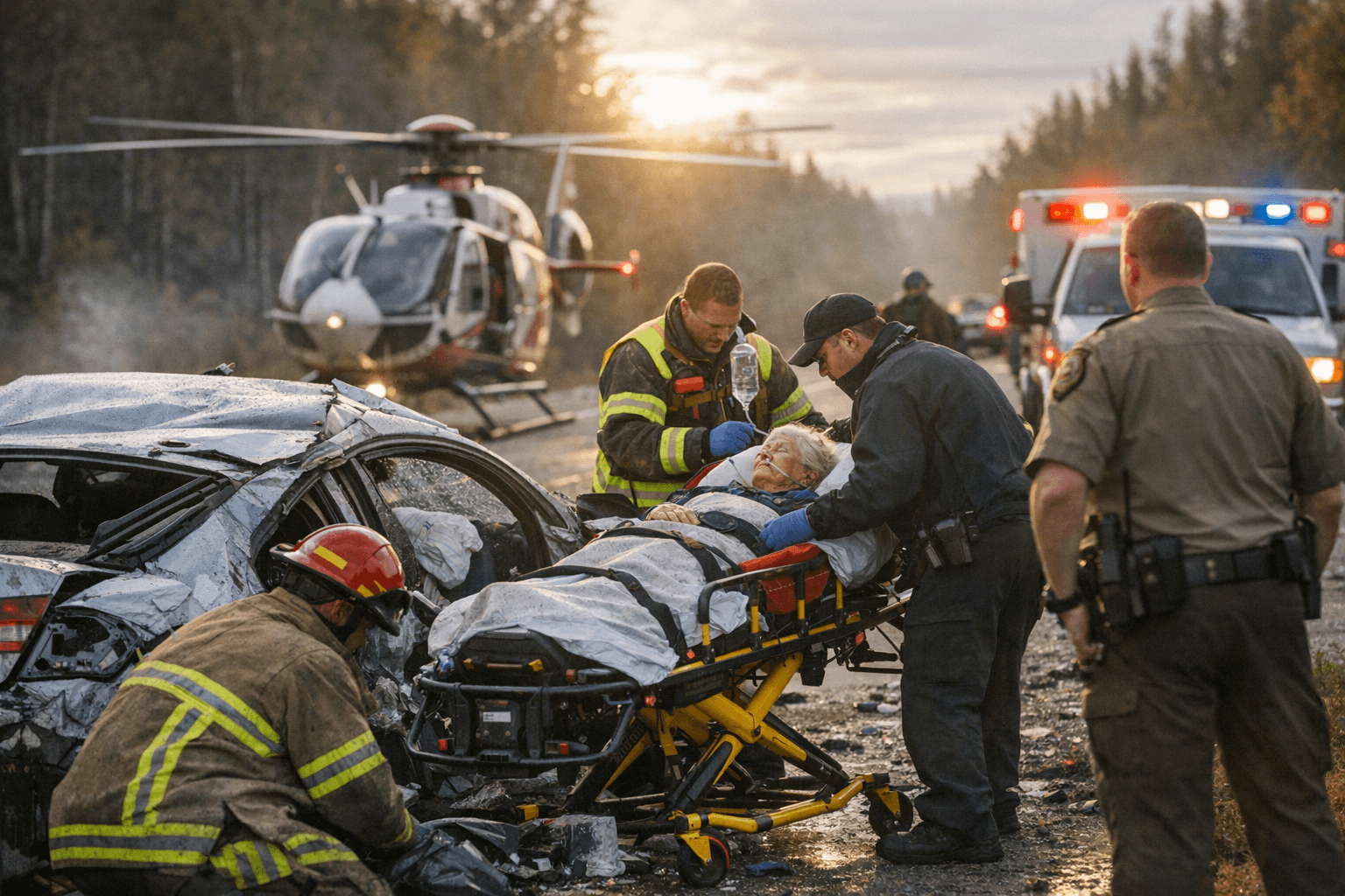 72-year-old woman critically injured in 90 mph crash in Embarrass Township