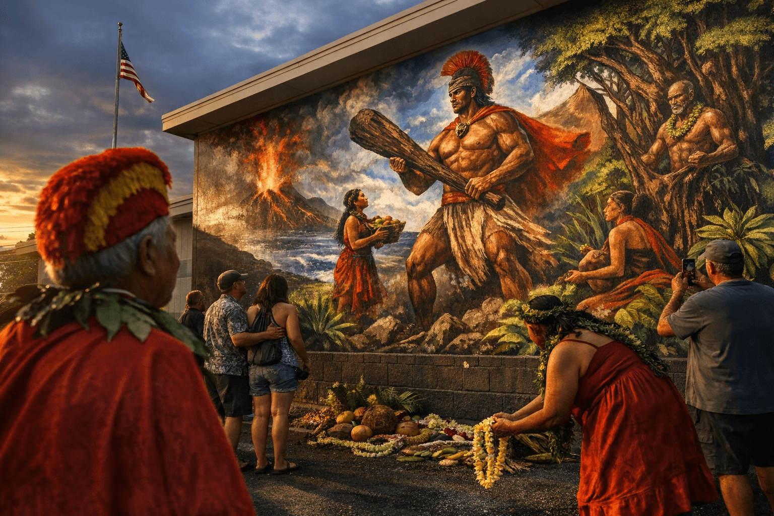 Captain Cook Post Office unveils mural honoring Hawaiian culture and Kua legend