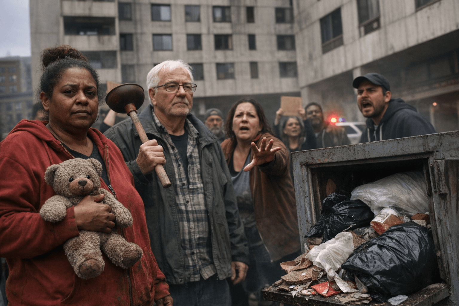 Clinton Plaza tenants protest unsafe living conditions in downtown Syracuse