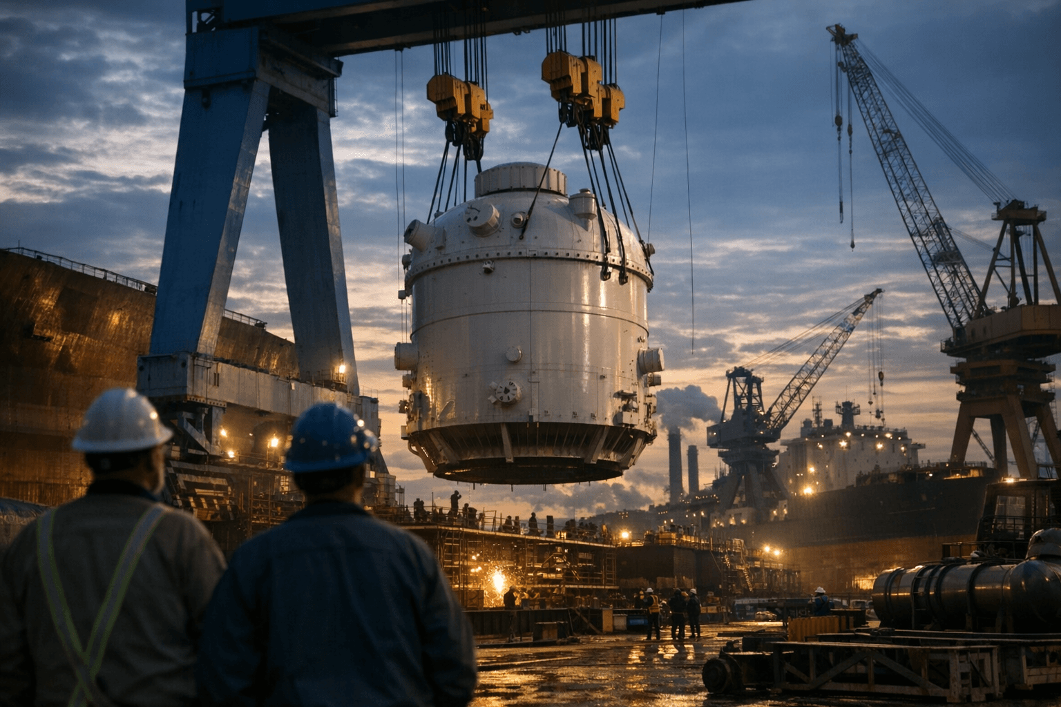 Blue Energy raises $380 million to build Texas nuclear plant in shipyards