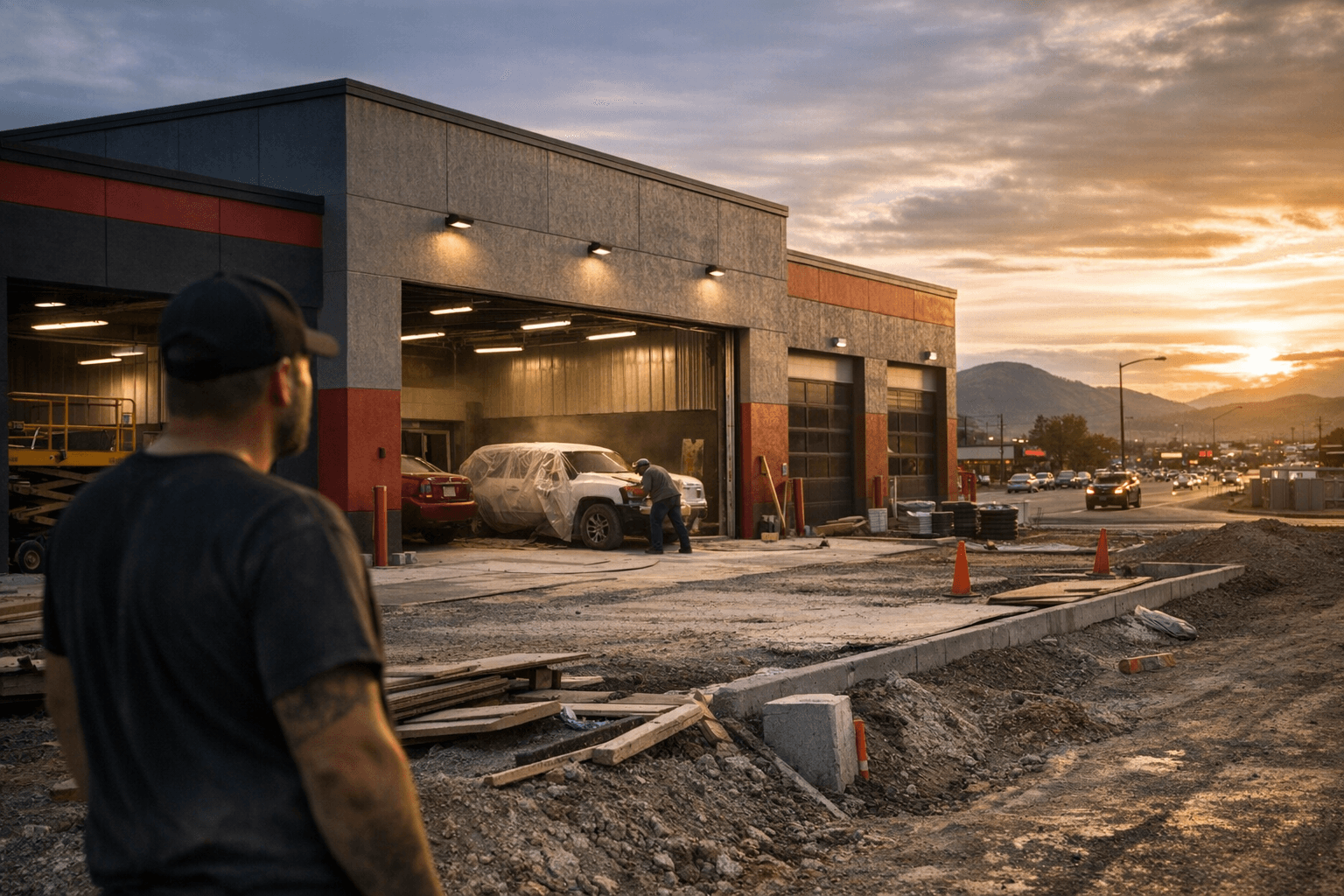 New auto body and paint shop rises on Helena’s Lyndale corridor