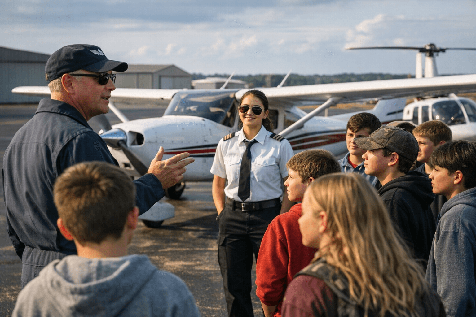 Dubois County Airport pitches aviation careers to local eighth-graders