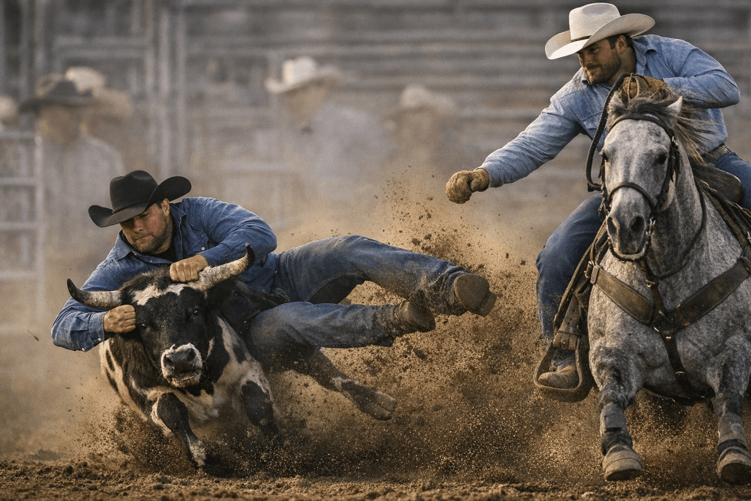 Baker County steer-wrestlers McGinn, Brown near top of world standings