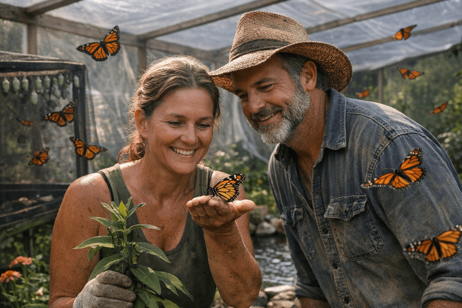 Bamberg County couple builds butterfly conservatory to aid monarchs