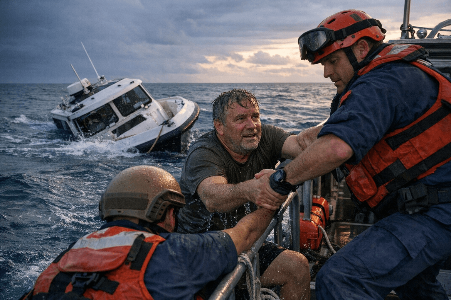 Coast Guard rescues mariner after vessel takes on water near Key Largo