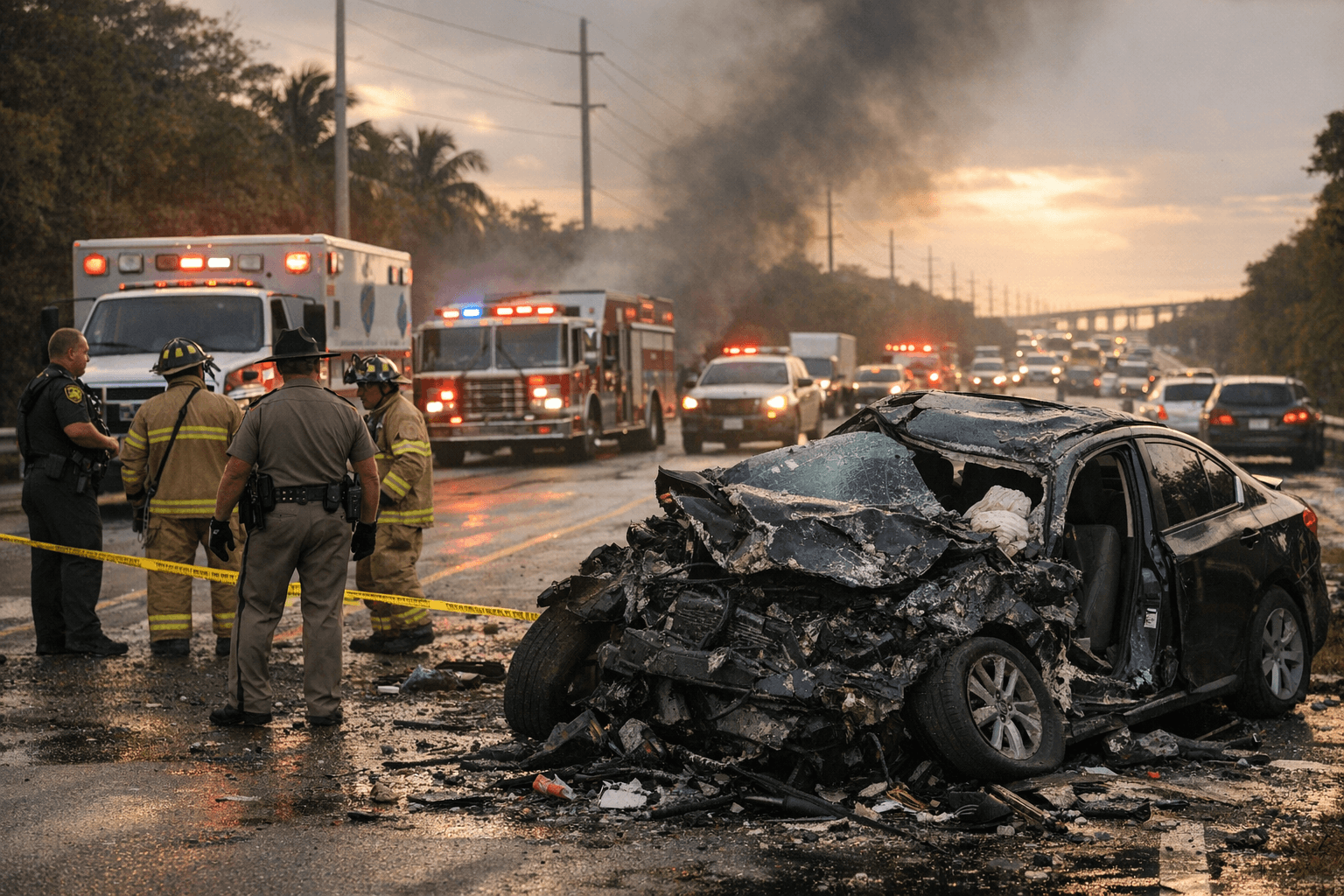 Fatal crash closes all lanes on US-1 in Key Largo