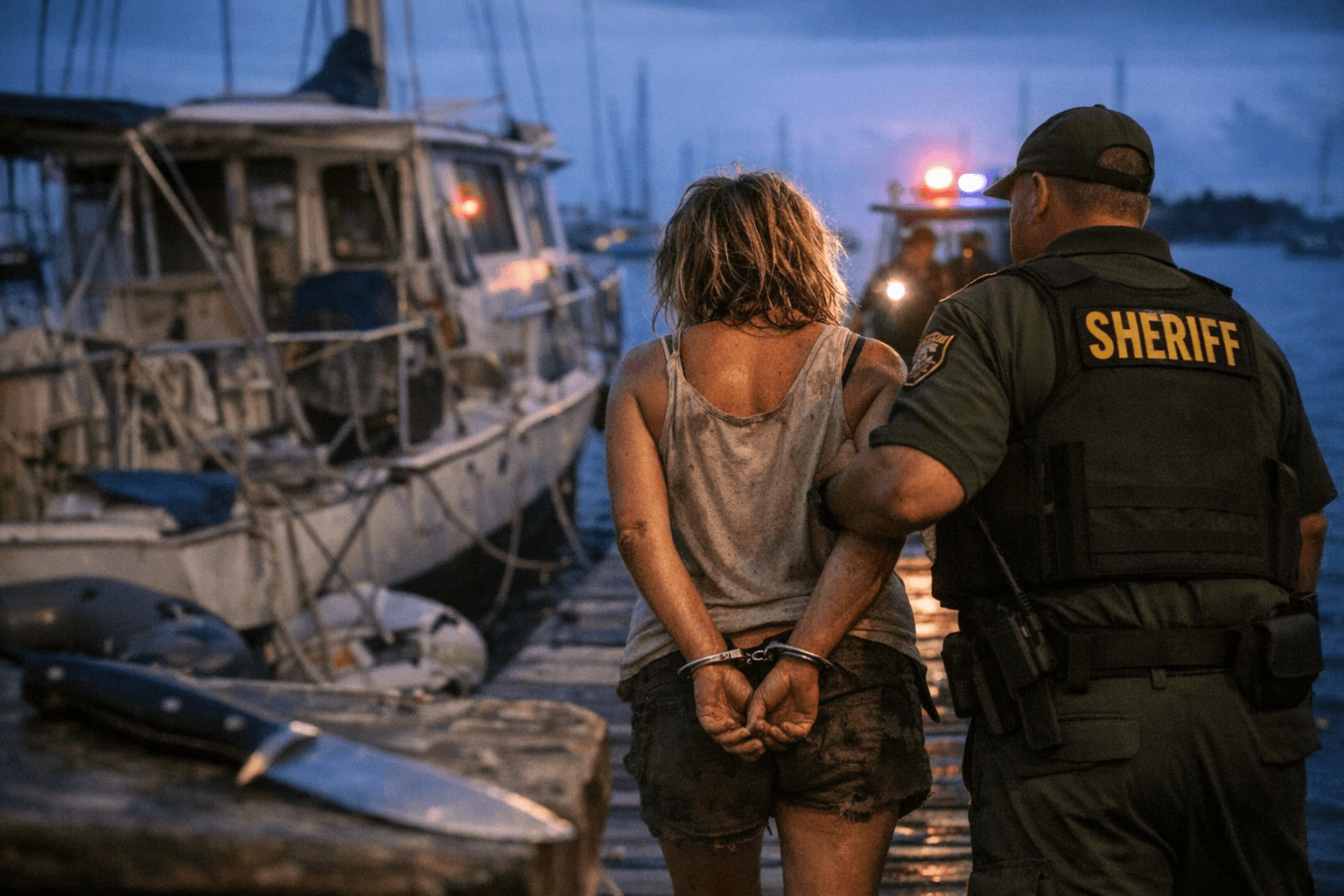 Key West woman arrested after knife threat, assault on liveaboard boat