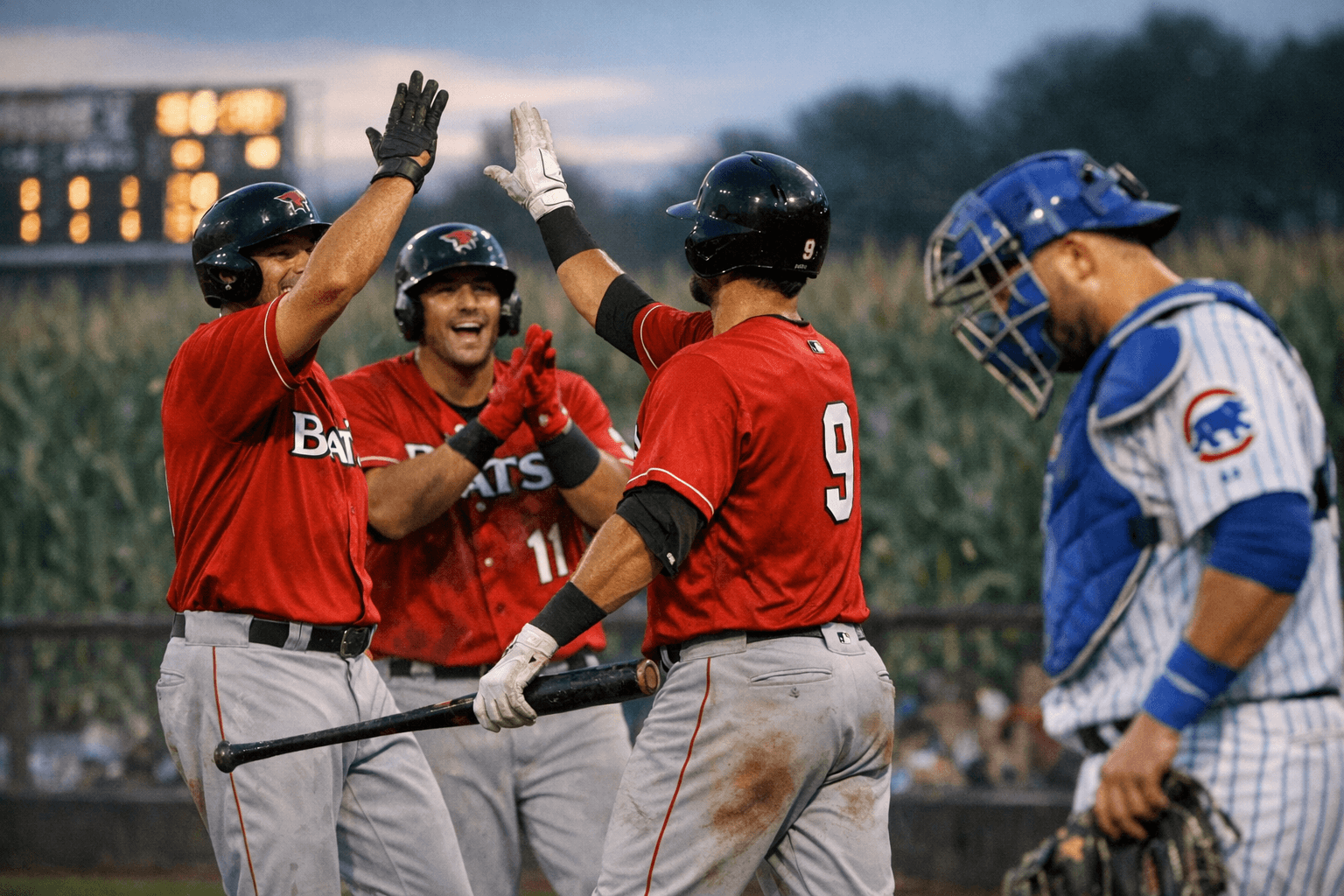 Bats erupt for five-run second, cruise past Cubs 10-3 in Iowa
