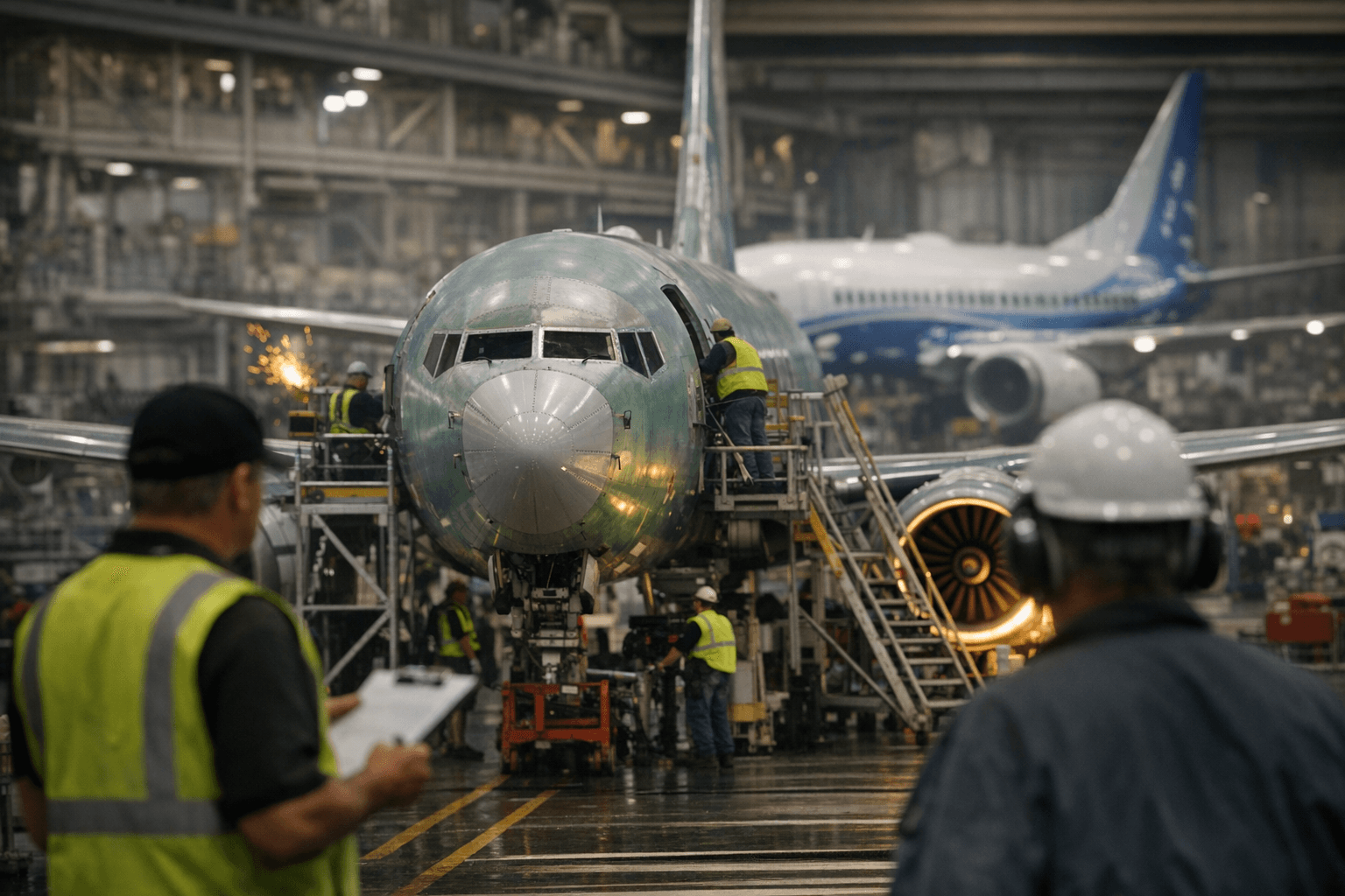 Boeing posts smaller first-quarter loss as revenue rises 14 percent