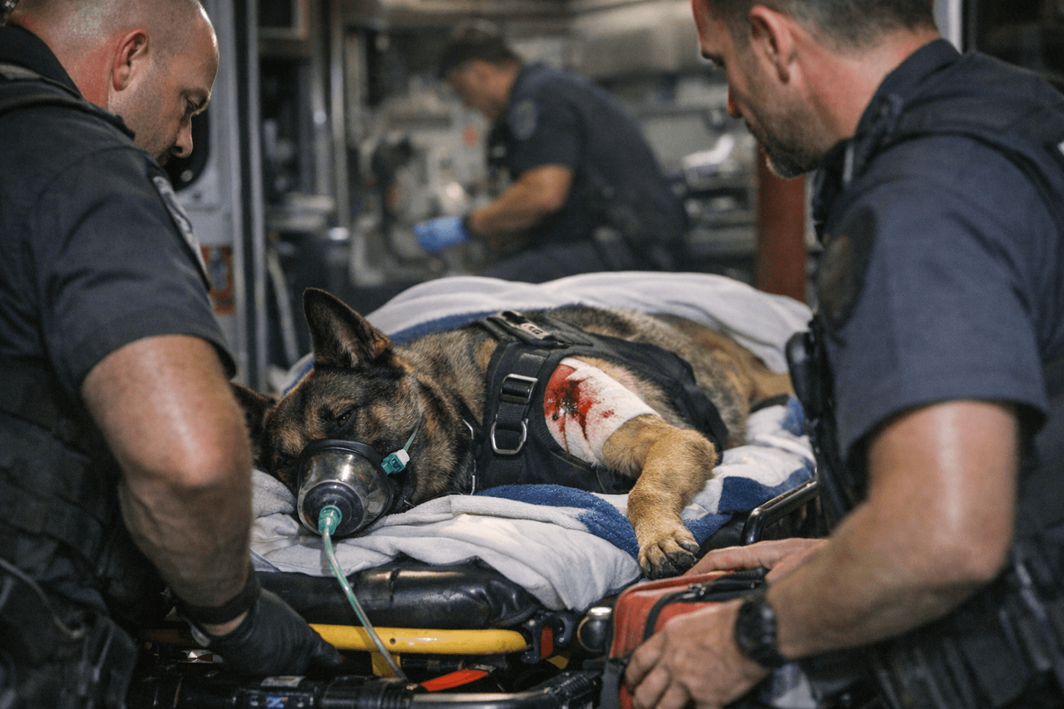 Broward K-9 shot during burglary response, expected to recover