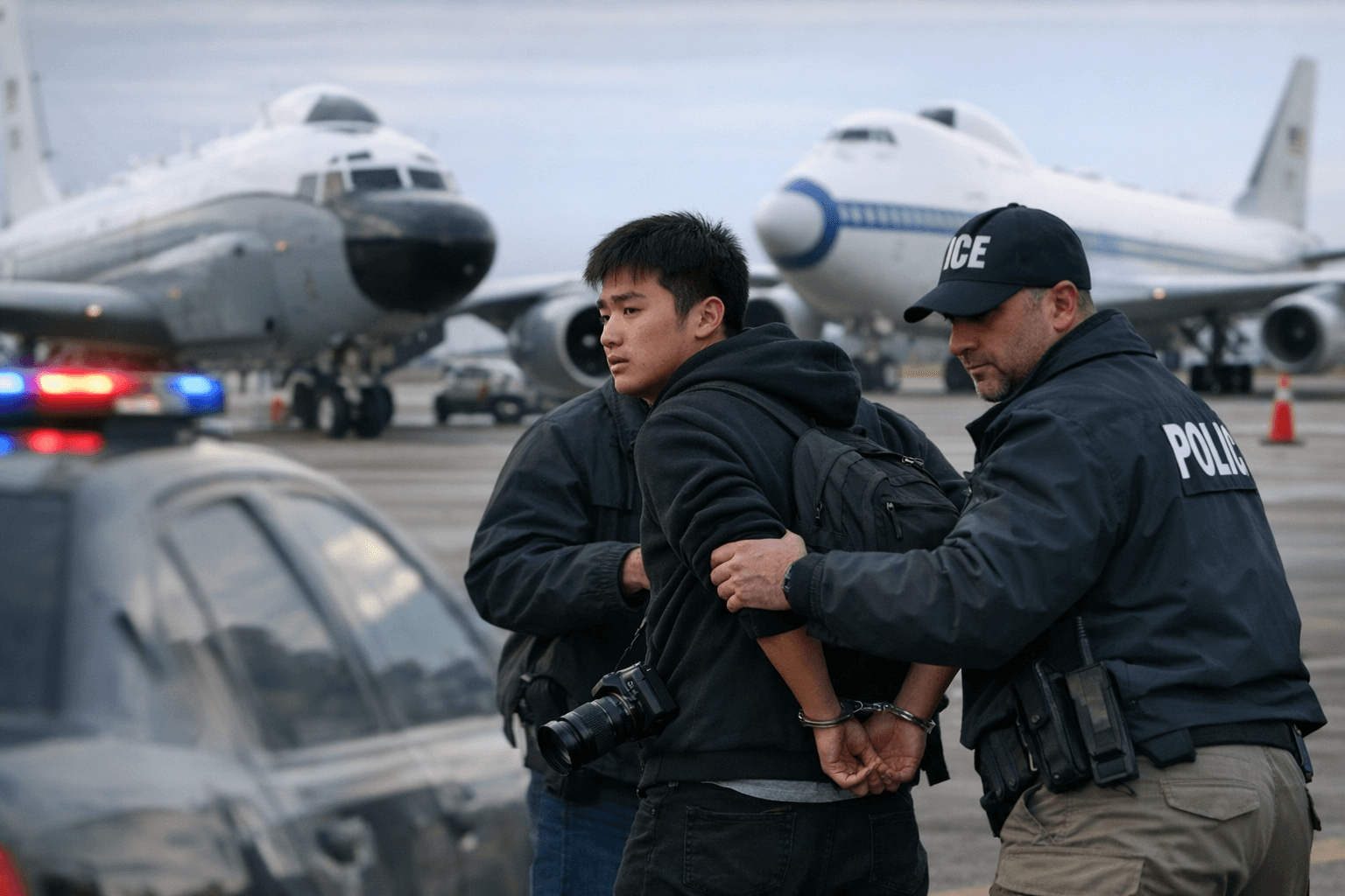 Chinese Student Charged After Photographing U.S. Military Aircraft, Arrested in New York