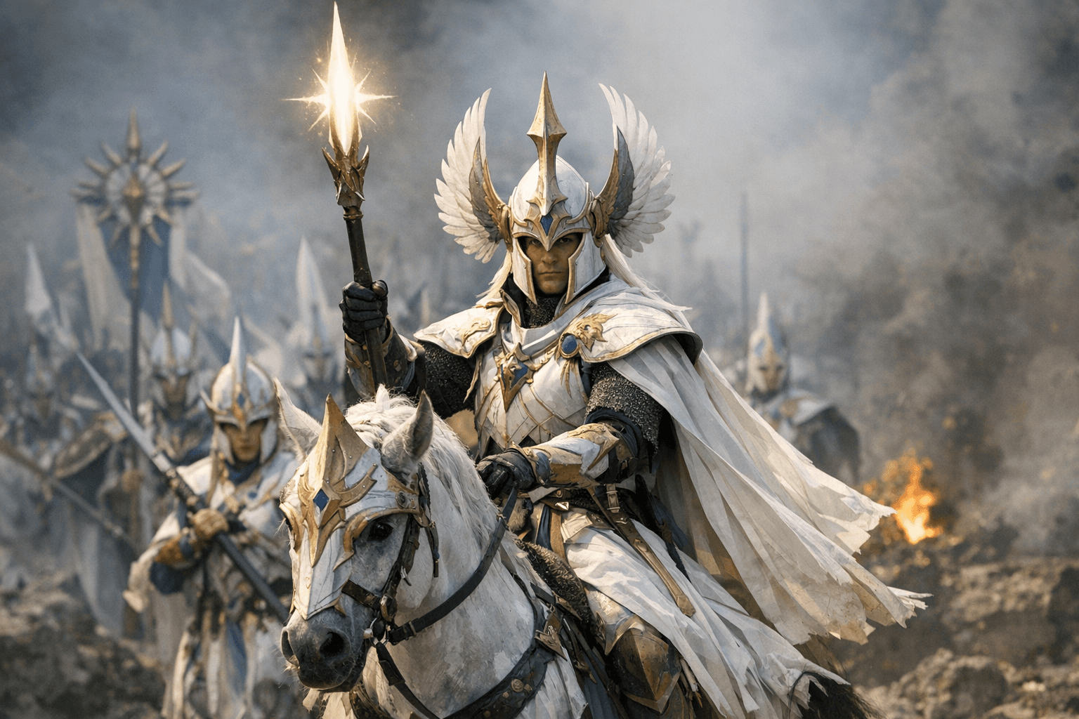 Lyrior Uthralle Leads the Lumineth Realm-lords Into War Again