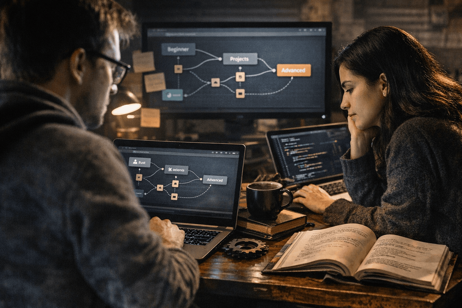 Rust Learn page maps official path for beginners and experts