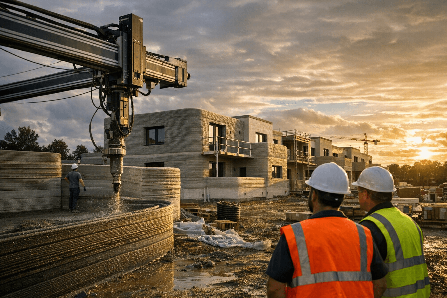 Holcim, COBOD and PERI complete Europe’s largest 3D-printed housing project