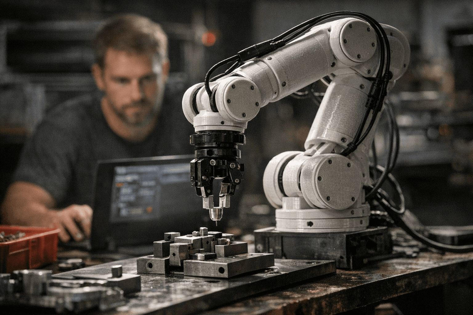 3D-Printed 6DOF Robot Arm Delivers 0.5mm Repeatability, 4.5kg Payload