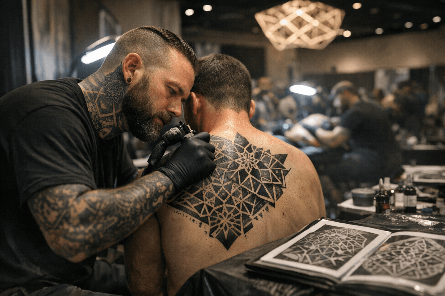 Chase Nolan Tattoos Opens Atlanta Convention Booking for Large Geometric Work