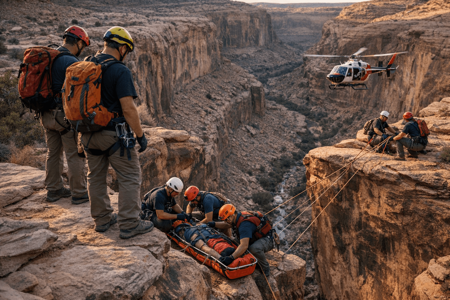 Moab spring-break hike turns rescue after parent falls off cliff edge