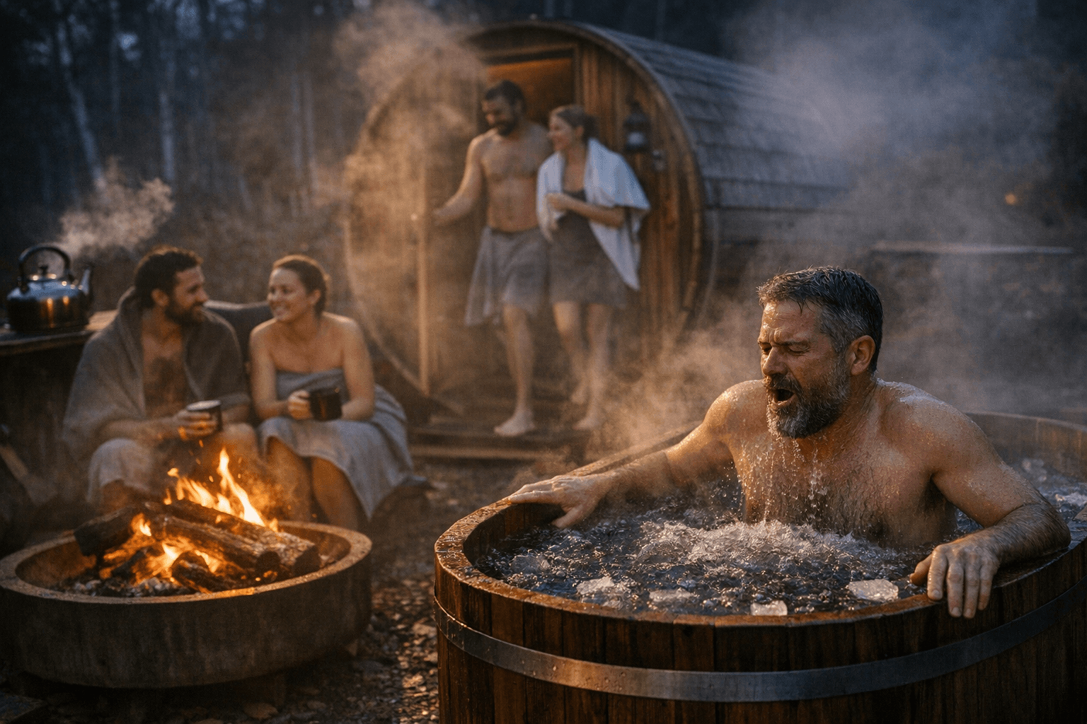 Rock Cedar Saunas turns cold plunge into a Finnish-style social ritual