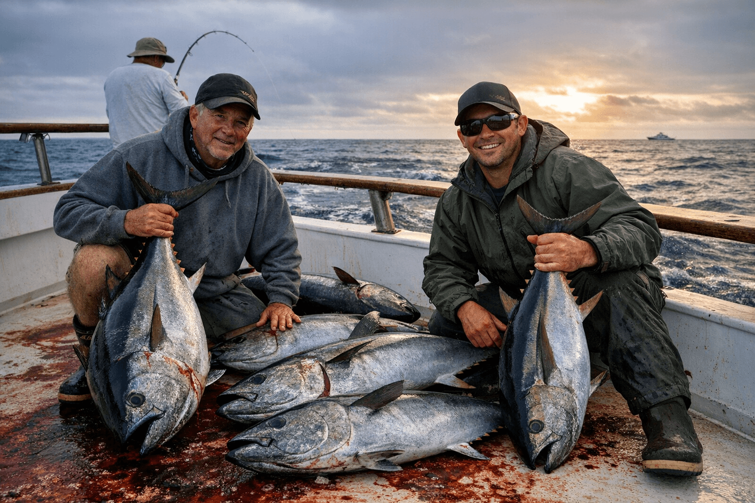 Southern California April 21 offshore action, bluefin lead mixed tuna bite