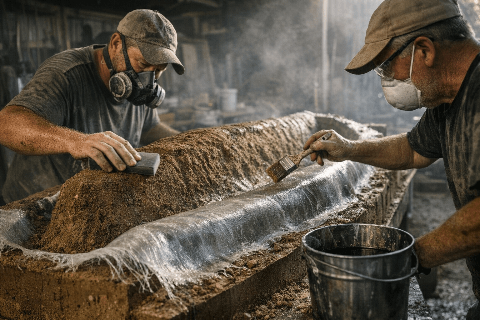 Low-cost soil mold turns fiberglass boat building into DIY project