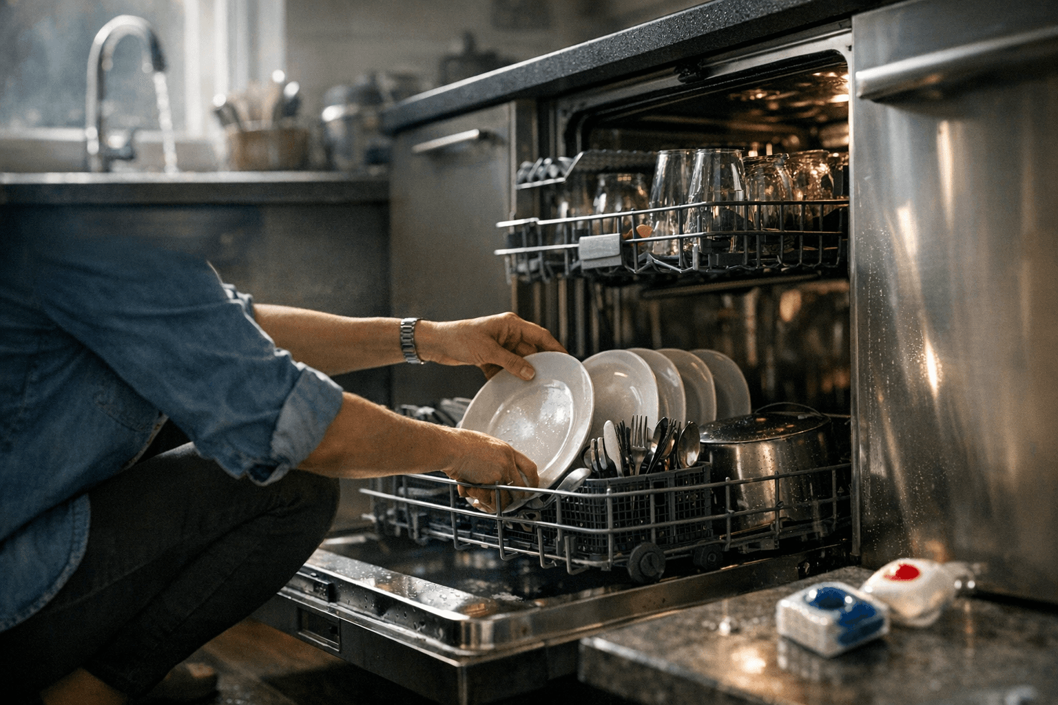 איך לבחור מדיח כלים: רעש, מים, קיבולת ותכניות